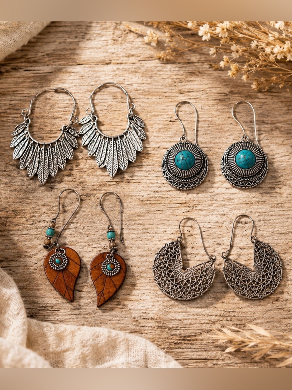 Bohemian Dangle‎ Earrings Individual Pairs